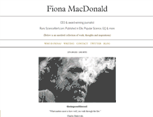 Tablet Screenshot of fionajmacdonald.com